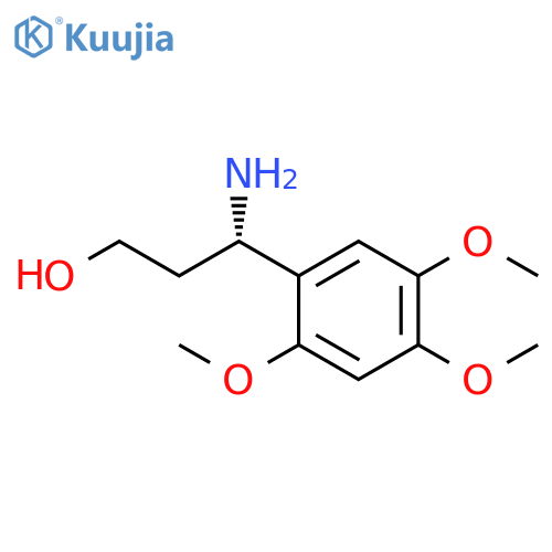 (3S)-3-AMINO-3-(2,4,5-TRIMETHOXYPHENYL)PROPAN-1-OL structure