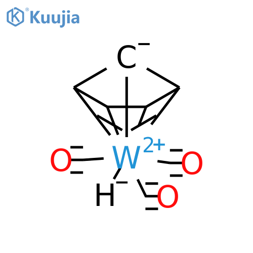 Tungsten, tricarbonyl(h5-2,4-cyclopentadien-1-yl)hydro- structure
