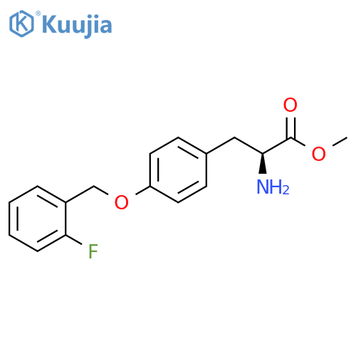 (S)-Methyl 3-(4-(2-fluorobenzyloxy)phenyl)-2-aminopropanoate structure