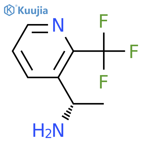 (1S)-1-2-(trifluoromethyl)pyridin-3-ylethan-1-amine structure