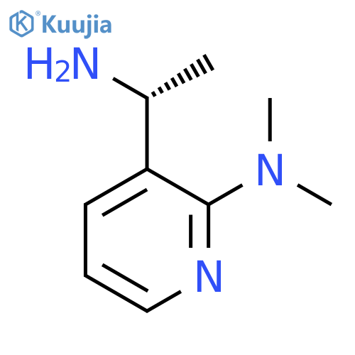 3-(1R)-1-aminoethyl-N,N-dimethylpyridin-2-amine structure