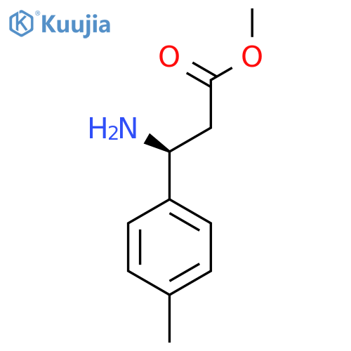methyl (3S)-3-amino-3-(4-methylphenyl)propanoate structure