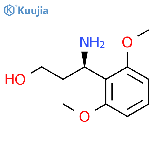 (3R)-3-AMINO-3-(2,6-DIMETHOXYPHENYL)PROPAN-1-OL structure