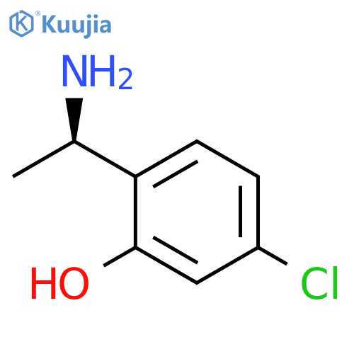 2-(1R)-1-aminoethyl-5-chlorophenol structure