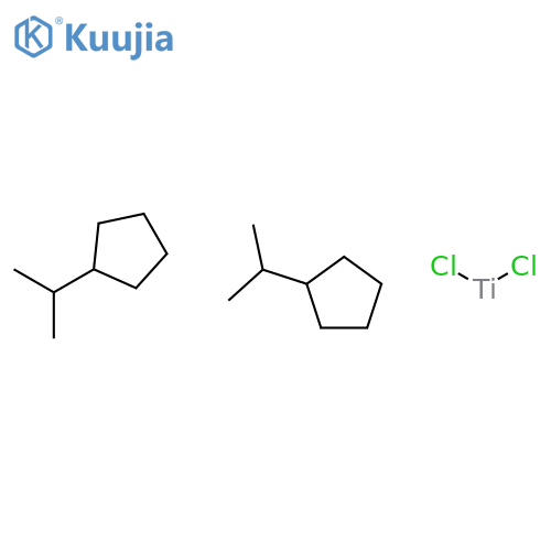Titanium,dichlorobis[(1,2,3,4,5-h)-1-(1-methylethyl)-2,4-cyclopentadien-1-yl]- structure