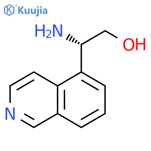 (2S)-2-amino-2-(isoquinolin-5-yl)ethan-1-ol structure