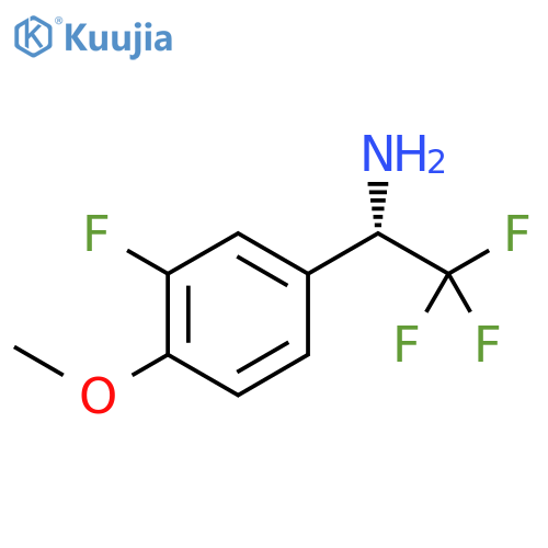 (1S)-2,2,2-trifluoro-1-(3-fluoro-4-methoxyphenyl)ethan-1-amine structure