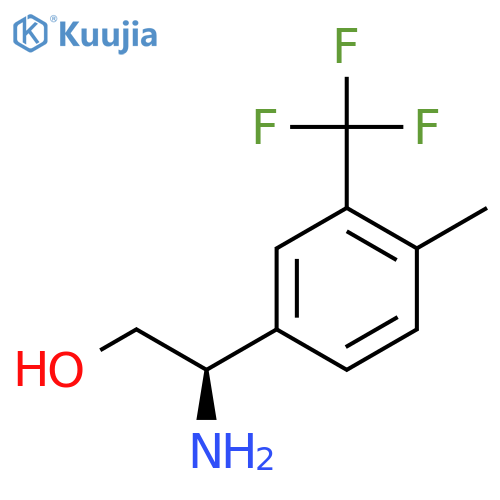 (2R)-2-amino-2-4-methyl-3-(trifluoromethyl)phenylethan-1-ol structure