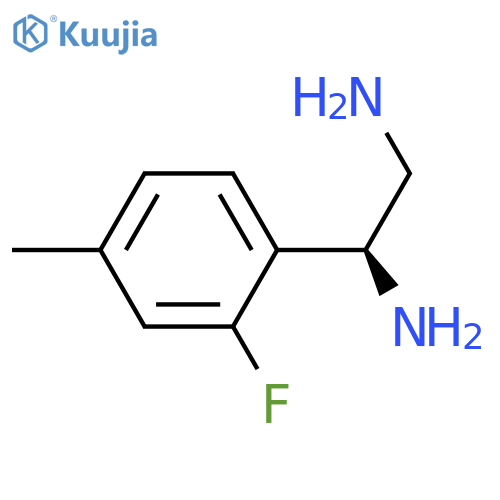 (1S)-1-(2-FLUORO-4-METHYLPHENYL)ETHANE-1,2-DIAMINE structure