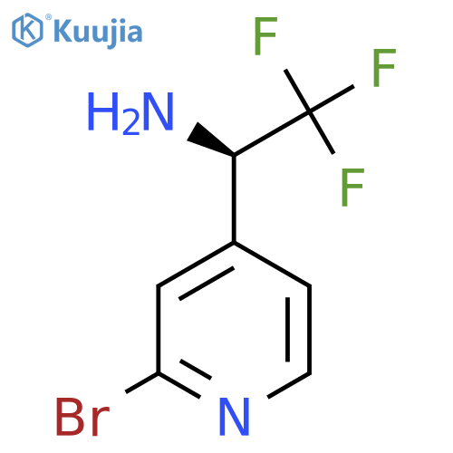 (R)-1-(2-BROMOPYRIDIN-4-YL)-2,2,2-TRIFLUOROETHAN-1-AMINE structure