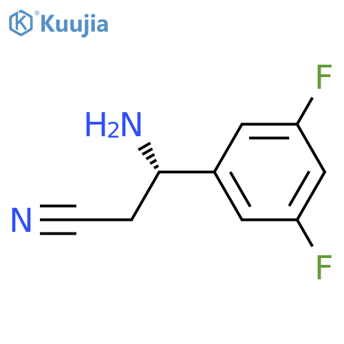 (3S)-3-AMINO-3-(3,5-DIFLUOROPHENYL)PROPANENITRILE structure