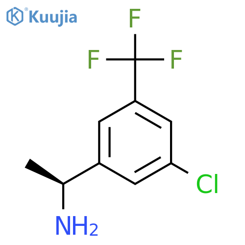 (1S)-1-3-chloro-5-(trifluoromethyl)phenylethan-1-amine structure