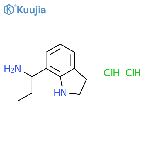(R)-1-(Indolin-7-yl)propan-1-amine dihydrochloride structure