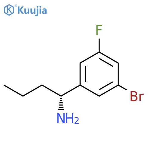 (1R)-1-(3-BROMO-5-FLUOROPHENYL)BUTAN-1-AMINE structure
