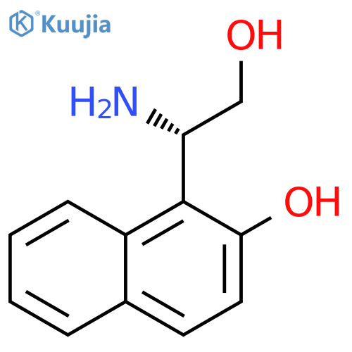 1-(1S)-1-amino-2-hydroxyethylnaphthalen-2-ol structure