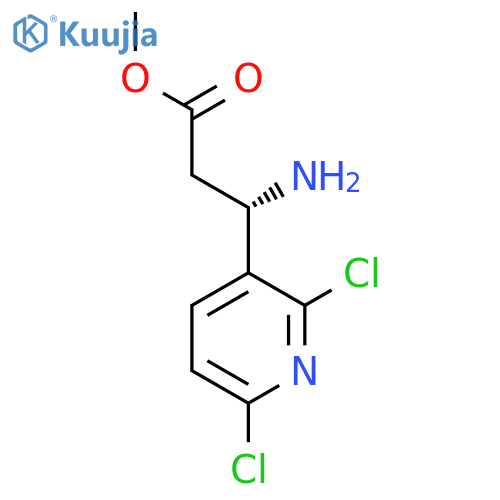 methyl (3S)-3-amino-3-(2,6-dichloropyridin-3-yl)propanoate structure