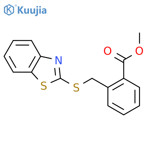 Methyl 2-((benzo[d]thiazol-2-ylthio)methyl)benzoate structure