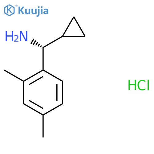 (1R)-1-cyclopropyl-1-(2,4-dimethylphenyl)methanamine structure