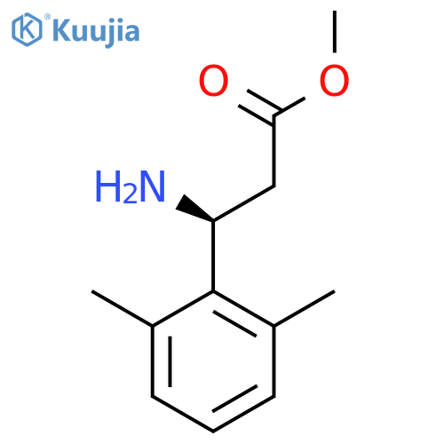 methyl (3S)-3-amino-3-(2,6-dimethylphenyl)propanoate structure