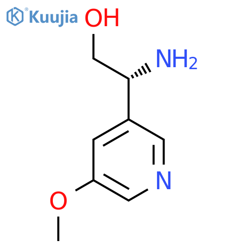 (2R)-2-amino-2-(5-methoxypyridin-3-yl)ethan-1-ol structure