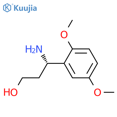 (3S)-3-AMINO-3-(2,5-DIMETHOXYPHENYL)PROPAN-1-OL structure
