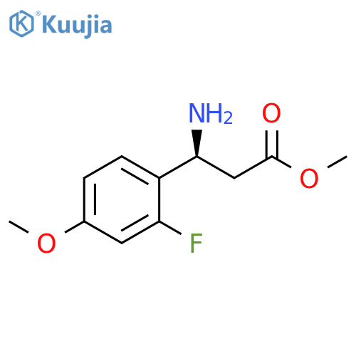 METHYL (3S)-3-AMINO-3-(2-FLUORO-4-METHOXYPHENYL)PROPANOATE structure