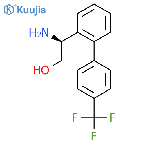 (2S)-2-amino-2-{2-4-(trifluoromethyl)phenylphenyl}ethan-1-ol structure