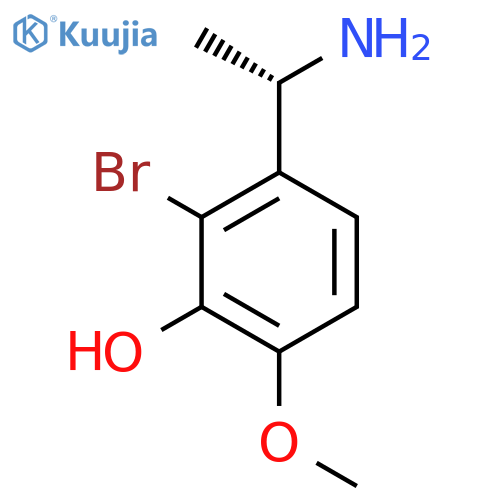 3-(1S)-1-aminoethyl-2-bromo-6-methoxyphenol structure