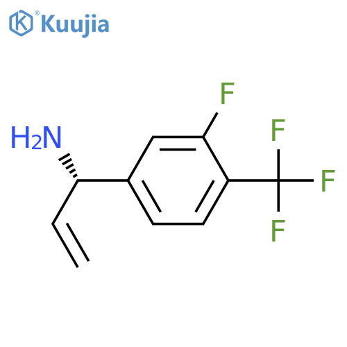 (1S)-1-[3-FLUORO-4-(TRIFLUOROMETHYL)PHENYL]PROP-2-ENYLAMINE structure
