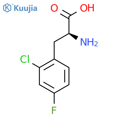(S)-2-Amino-3-(2-chloro-4-fluorophenyl)propanoic acid structure