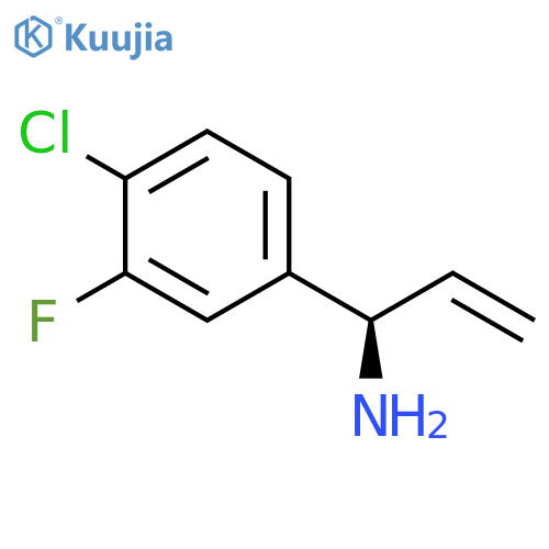 (1R)-1-(4-CHLORO-3-FLUOROPHENYL)PROP-2-ENYLAMINE structure