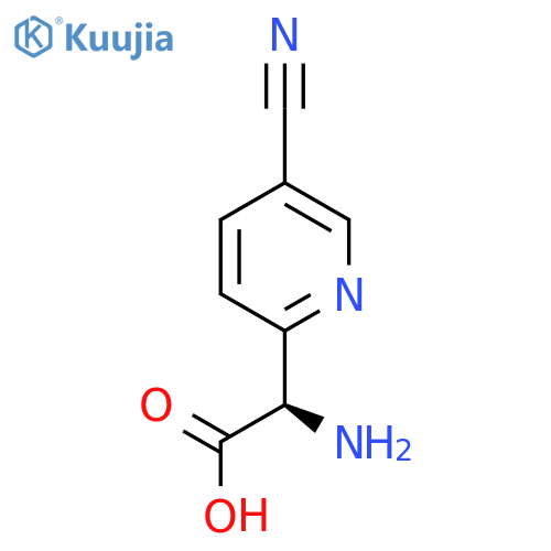 (R)-2-Amino-2-(5-cyanopyridin-2-yl)acetic acid structure