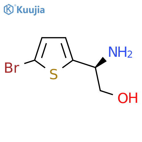 (2S)-2-amino-2-(5-bromothiophen-2-yl)ethan-1-ol structure
