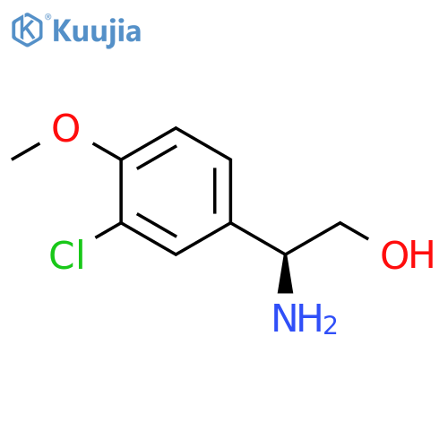 (2S)-2-amino-2-(3-chloro-4-methoxyphenyl)ethan-1-ol structure