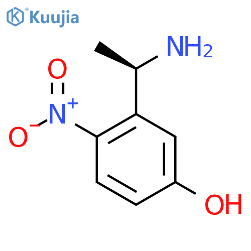 3-(1R)-1-aminoethyl-4-nitrophenol structure