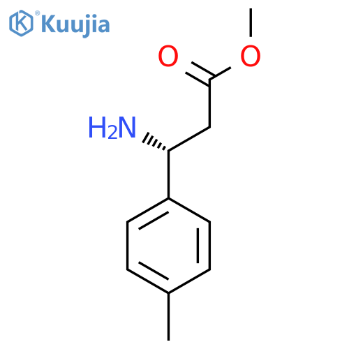Methyl (3R)-3-amino-3-(4-methylphenyl)propanoate structure