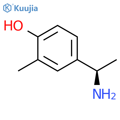 4-((1R)-1-AMINOETHYL)-2-METHYLPHENOL structure