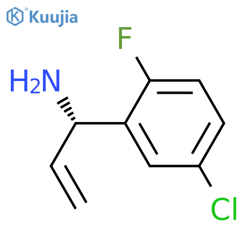 (1S)-1-(5-CHLORO-2-FLUOROPHENYL)PROP-2-ENYLAMINE structure