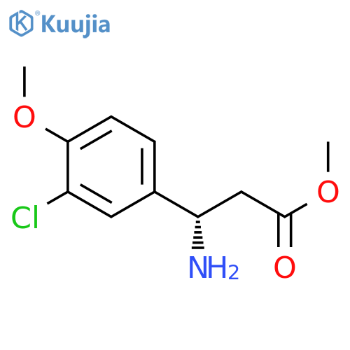 METHYL (3S)-3-AMINO-3-(3-CHLORO-4-METHOXYPHENYL)PROPANOATE structure