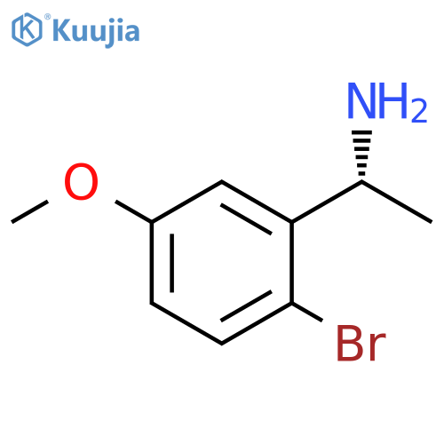 (1R)-1-(2-bromo-5-methoxyphenyl)ethan-1-amine structure