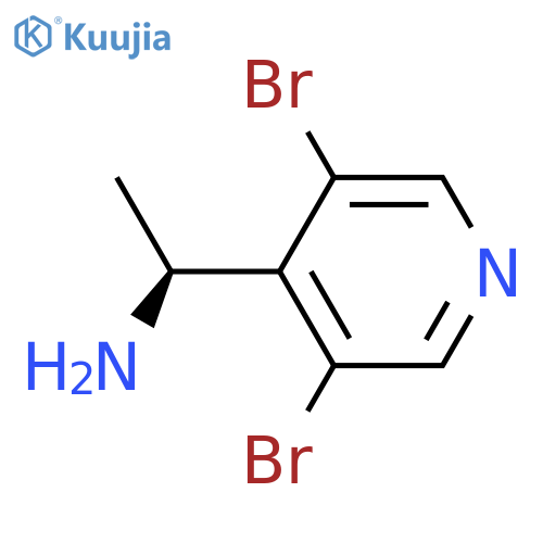 (1S)-1-(3,5-dibromopyridin-4-yl)ethan-1-amine structure