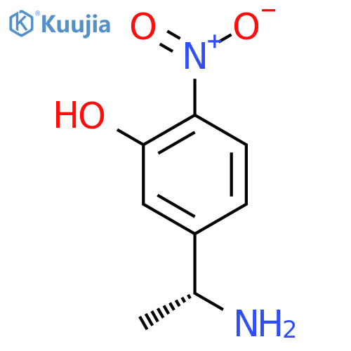 5-(1R)-1-aminoethyl-2-nitrophenol structure