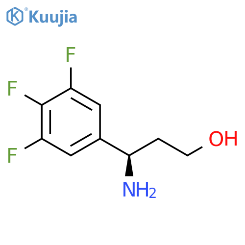 (3R)-3-AMINO-3-(3,4,5-TRIFLUOROPHENYL)PROPAN-1-OL structure
