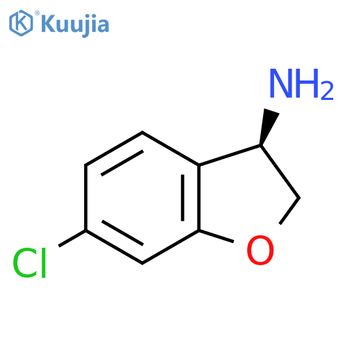 (3R)-6-Chloro-2,3-dihydrobenzo[b]furan-3-ylamine structure