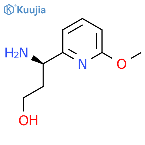 (3R)-3-amino-3-(6-methoxypyridin-2-yl)propan-1-ol structure