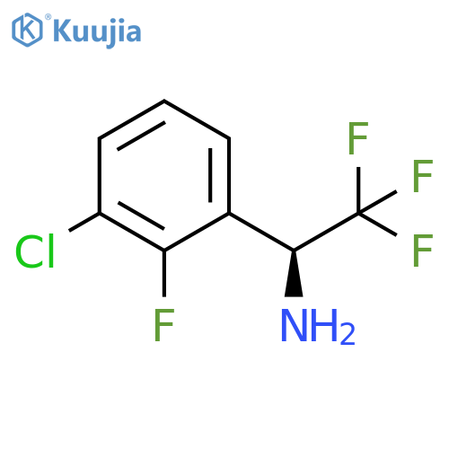 Benzenemethanamine, 3-chloro-2-fluoro-α-(trifluoromethyl)-, (αS)- structure
