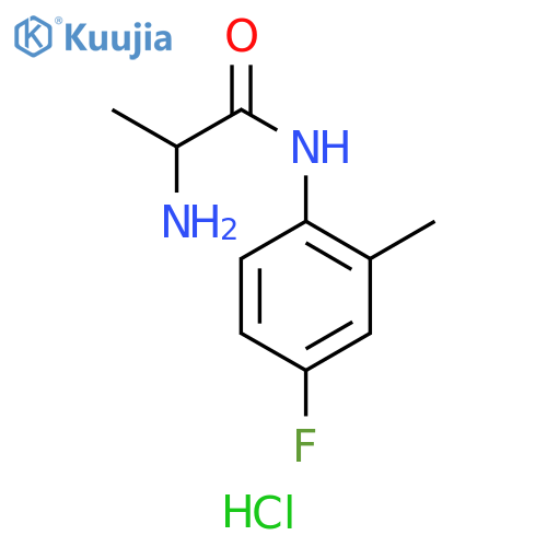 N~1~-(4-fluoro-2-methylphenyl)alaninamide hydrochloride structure