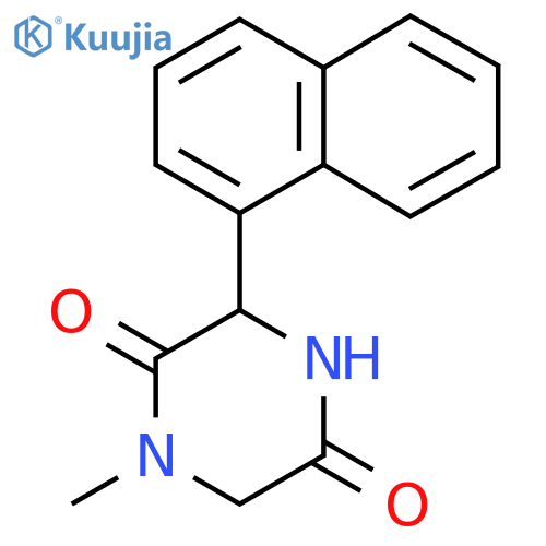 1-Methyl-3-(1-naphthyl)piperazine-2,5-dione structure