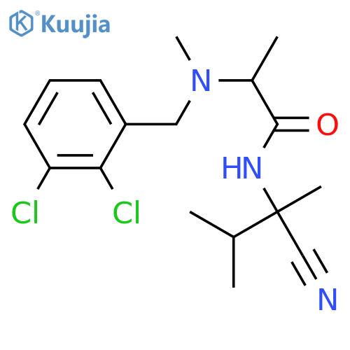 Propanamide, N-(1-cyano-1,2-dimethylpropyl)-2-[[(2,3-dichlorophenyl)methyl]methylamino]- structure