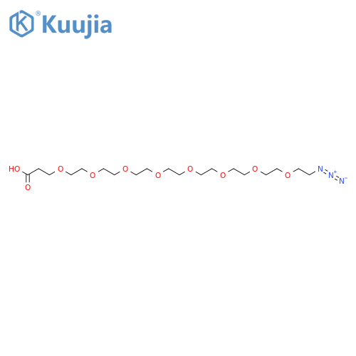 Azido-PEG8-acid structure
